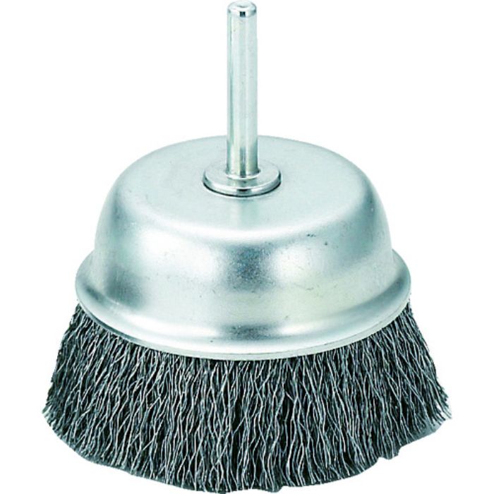 TRUSCO 軸付カップブラシ φ75X軸6 鋼線 線径0.3(Tcode:2621568)