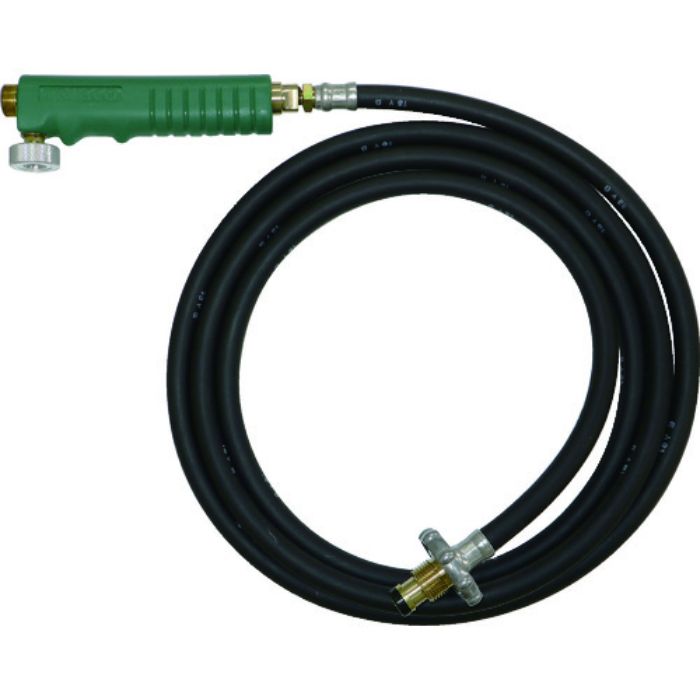 TRUSCO プロパンバーナー用ホース 3M バルブ付(Tcode:2735610)