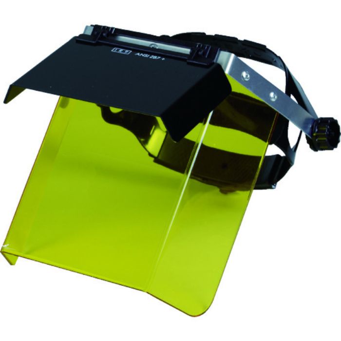 TRUSCO 二重防災面 遮光・イエロ かぶりタイプ イエロー 遮光度#9(Tcode:8550209)