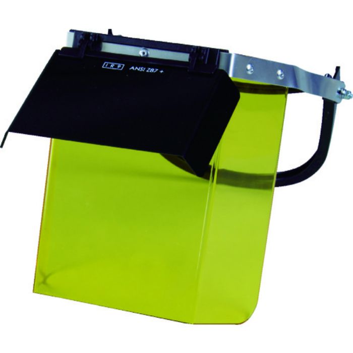 TRUSCO 二重防災面 遮光・イエロ ヘルメット取付タイプ 遮光度#9(Tcode:8550211)