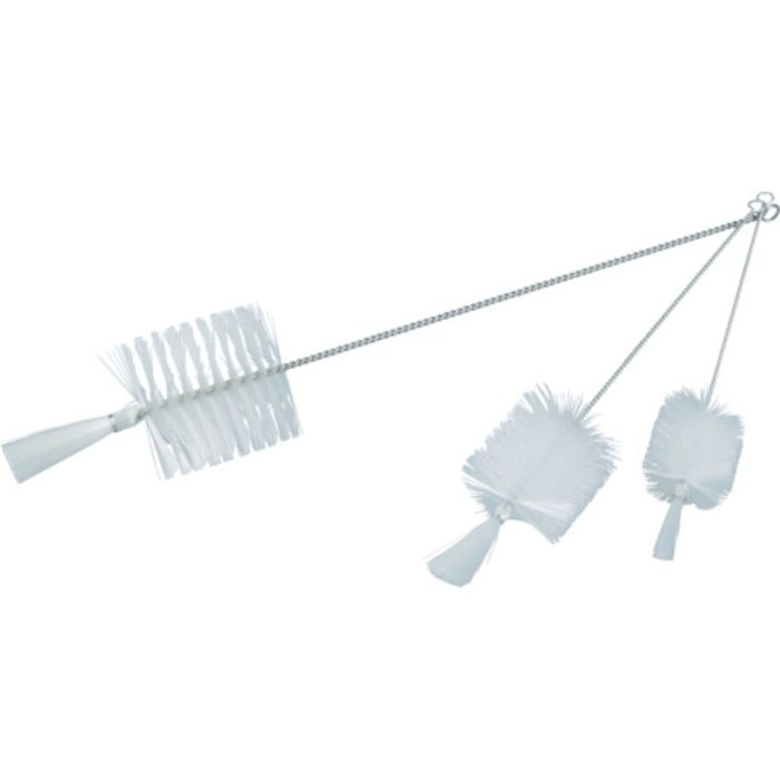 TRUSCO 理化学ブラシ 瓶洗い用 ナイロン毛 ステンレス柄4号(Tcode:7656165)