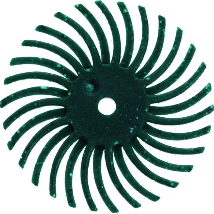 TRUSCO ラジアルブラシディスクΦ25.4#80緑(Tcode:2167086)