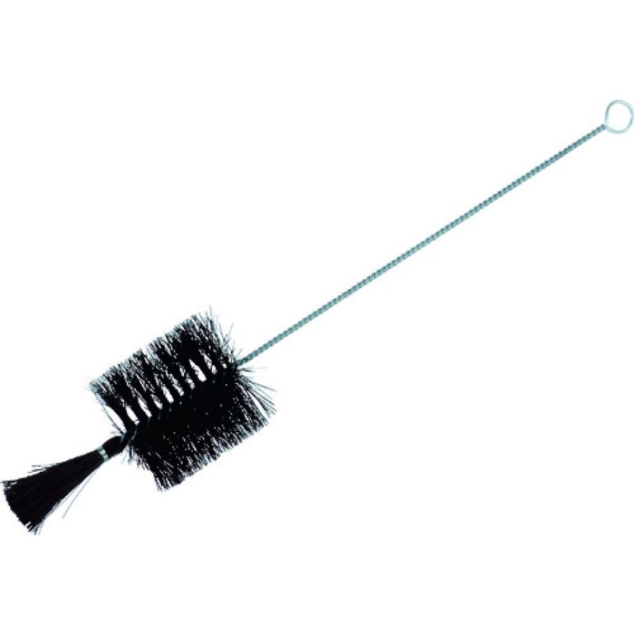 TRUSCO 理化学ブラシ 試験管用 黒豚毛 スチール柄(Tcode:7656602)