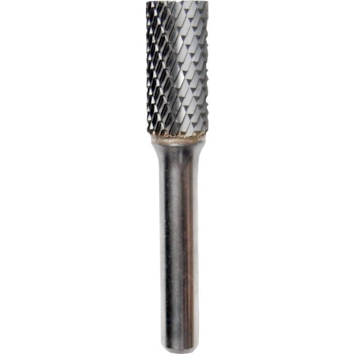 NRS 超硬バー 円筒刃付dカット 刃径12×刃長25×軸径8×軸長45 ロー付(Tcode:4354095)