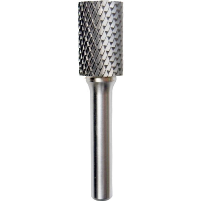 NRS 超硬バー 円筒dカット 刃径16×刃長25×軸径8×軸長45 ロー付(Tcode:4354141)