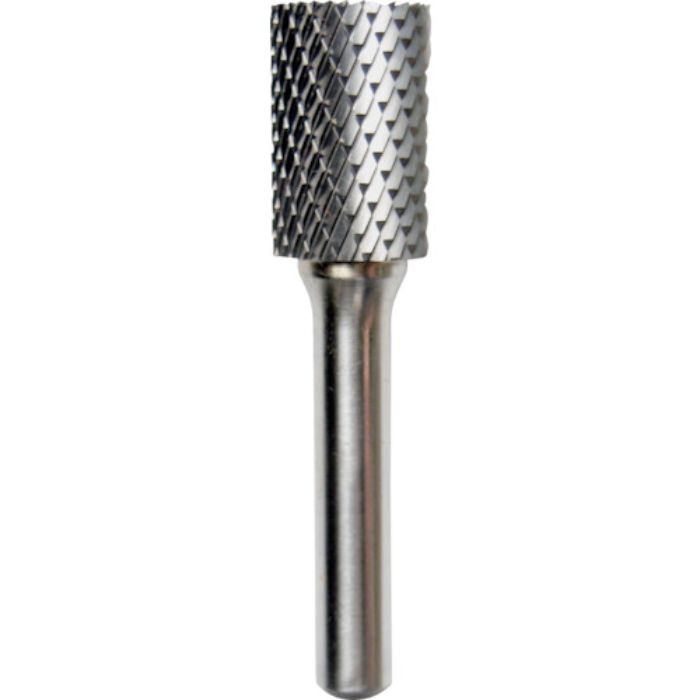 NRS 超硬バー 円筒刃付dカット 刃径16×刃長25×軸径8×軸長45 ロー付(Tcode:4354184)