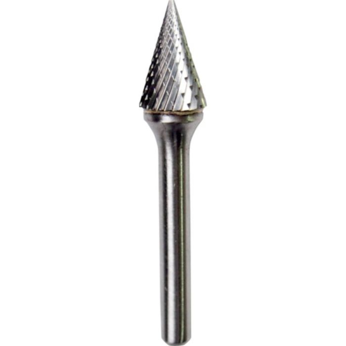 NRS 超硬バー 円錐dカット 刃径12×刃長19×軸径6×軸長46 ロー付(Tcode:4354427)