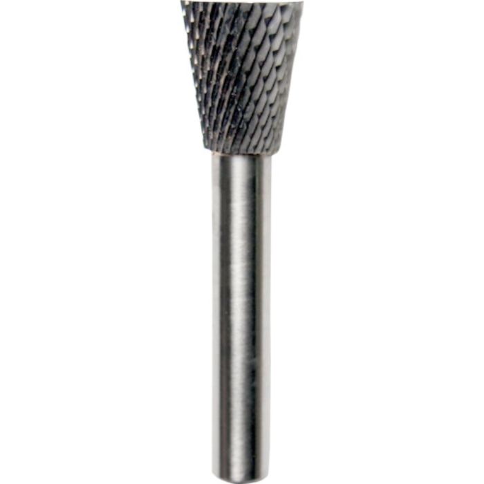 NRS 超硬バー 逆円錐dカット 刃径16×刃長19×軸径8×軸長44 ロー付(Tcode:4356781)