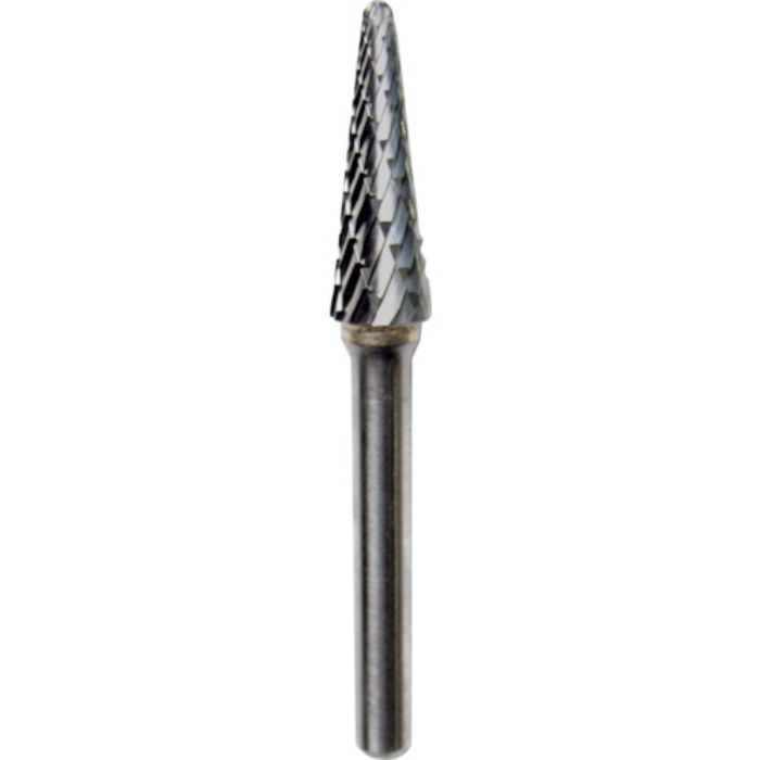 NRS 超硬バー テーパーd-maxカット 刃径10×刃長31×軸径6×軸長44 ロー付(Tcode:4357230)