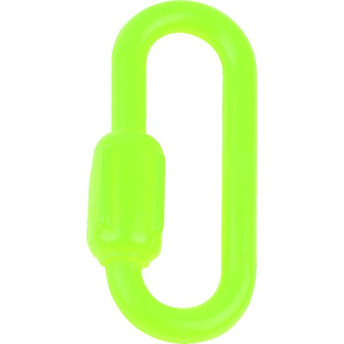 TRUSCO プラカラビナ 蛍光イエロー 6MM (2個入)(Tcode:8195287)