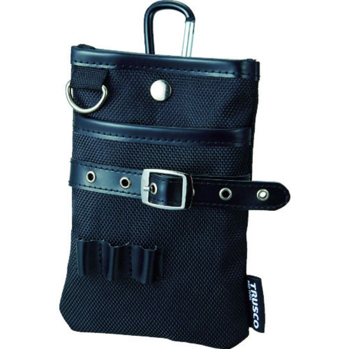 TRUSCO コンパクトツールケース シザーポケット ブラック(Tcode:3638596)