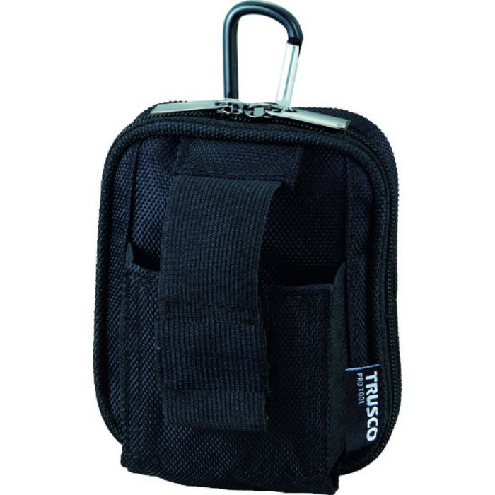 TRUSCO コンパクトツールケースワイド 2ポケット ブラック(Tcode:3926273)