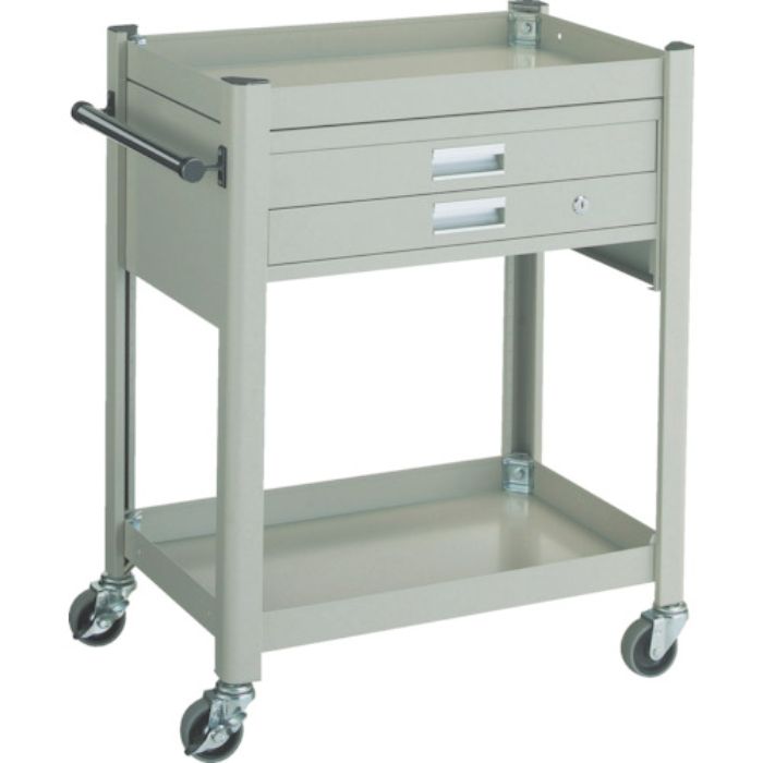 TRUSCO コンビネーションワゴン 643X427XH880 2段引出付(Tcode:3015131)