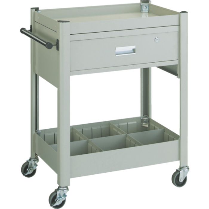 TRUSCO コンビネーションワゴン 643X427 1段引出・仕切板付(Tcode:3047474)