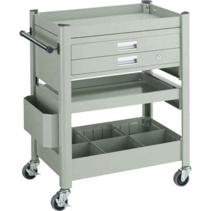 TRUSCO コンビネーションワゴン 643X427XH880 スライド棚付(Tcode:3015173)