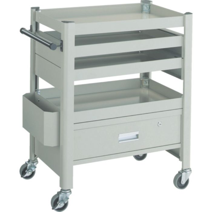 TRUSCO コンビネーションワゴン 643X427XH880 スライド棚付(Tcode:3015181)