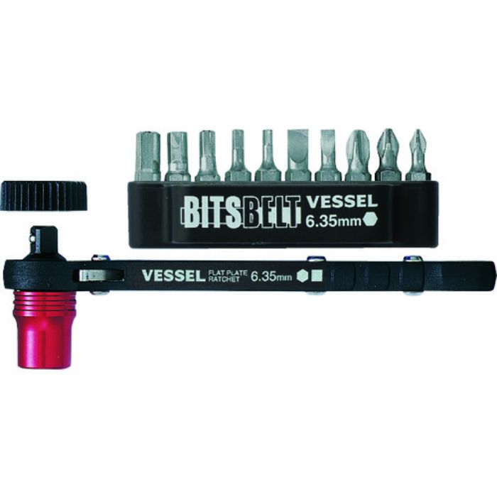 VESSEL 板ラチェットビスキャッチ No.TD-73MC(ビット10本組)(Tcode:8106878)