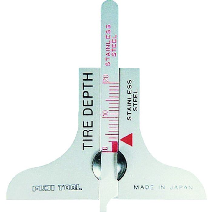 フジ タイヤデップスゲージ 測定能力20mm ベース寸法58mm(Tcode:3030881)