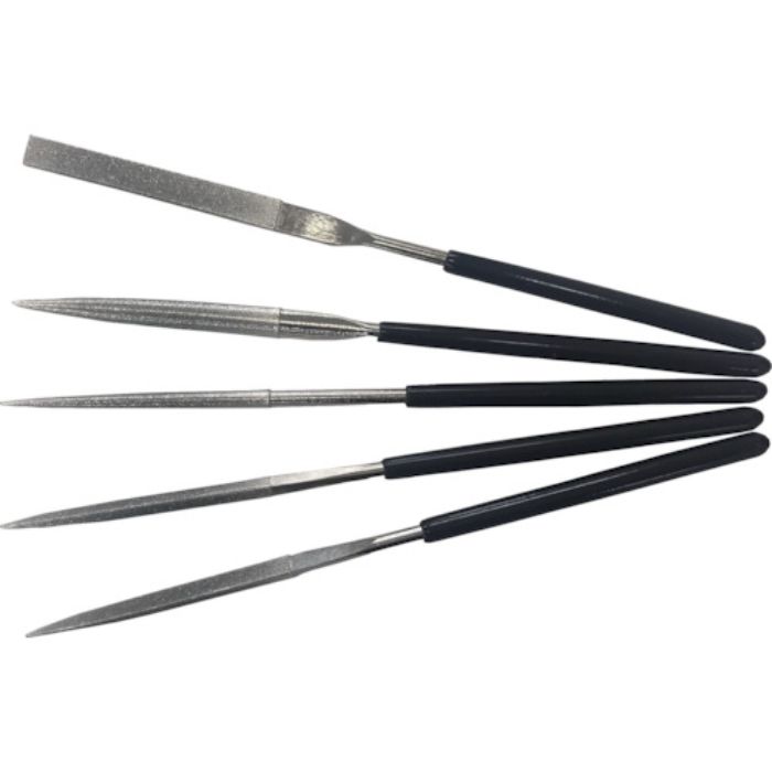 TRUSCO 小細工用ダイヤモンドヤスリ 5種類セット 140MM(Tcode:3878935)