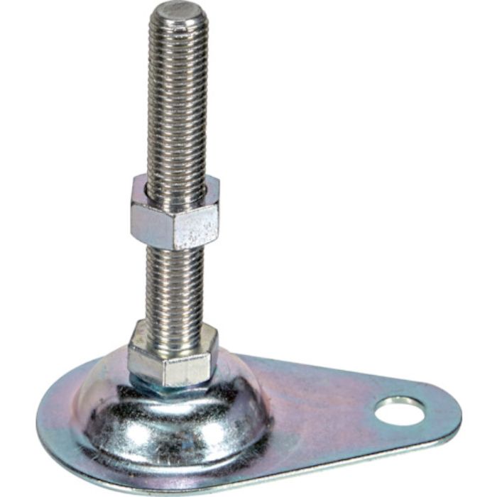 TRUSCO アジャスターボルト M16×100 スチール 足止めプレート付き(Tcode:3609804)