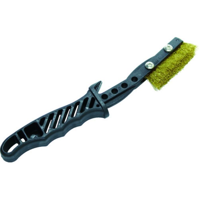TRUSCO チャンネルブラシ EグリップI型 真鍮線(Tcode:8563534)