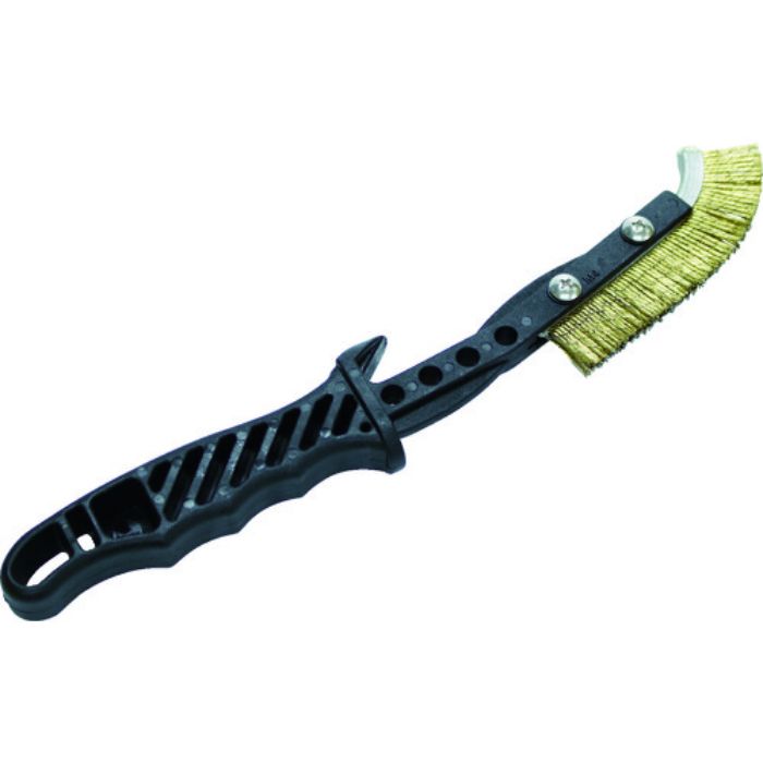 TRUSCO チャンネルブラシ EグリップJ型 TC鋼線 ラッピング(Tcode:8563547)