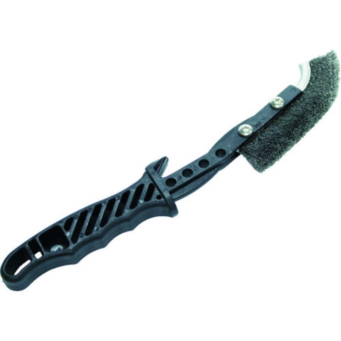 TRUSCO チャンネルブラシ EグリップJ型 ワイヤー鋼線(Tcode:8563546)