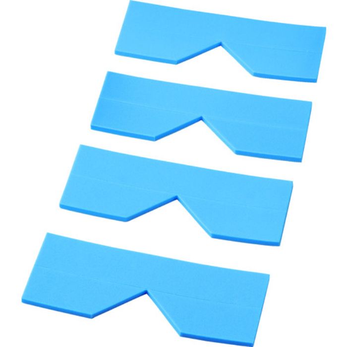 TRUSCO エッジクッションテープ コーナー用4枚入 ブルー(Tcode:4155289)