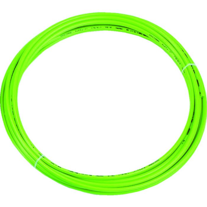 TRUSCO ポリウレタンチューブ 4X2.5mm 10m巻 ライトグリーン(Tcode:2317427)