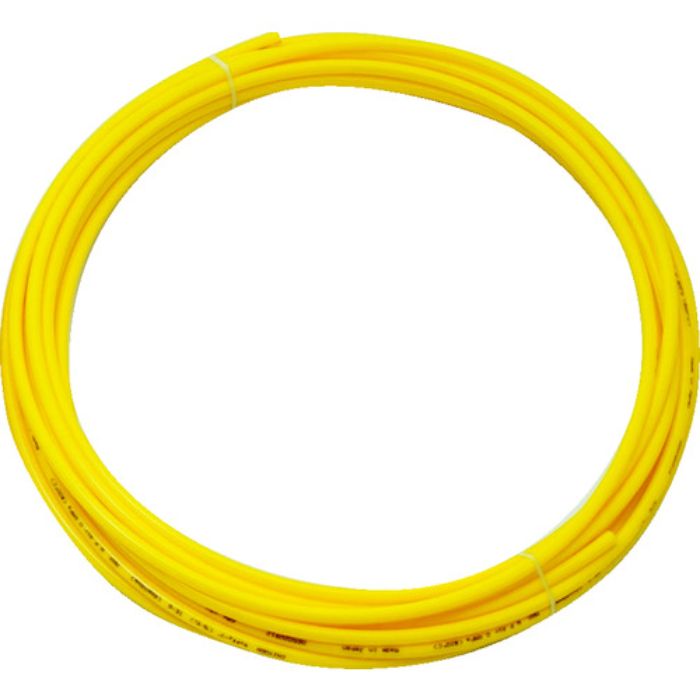 TRUSCO ポリウレタンチューブ 4X2.5mm 10m巻 イエロー(Tcode:2317478)