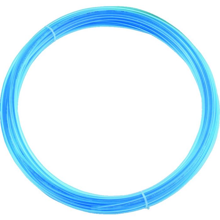TRUSCO ポリウレタンチューブ 6X4.0mm 10m巻 クリアブルー(Tcode:2316609)