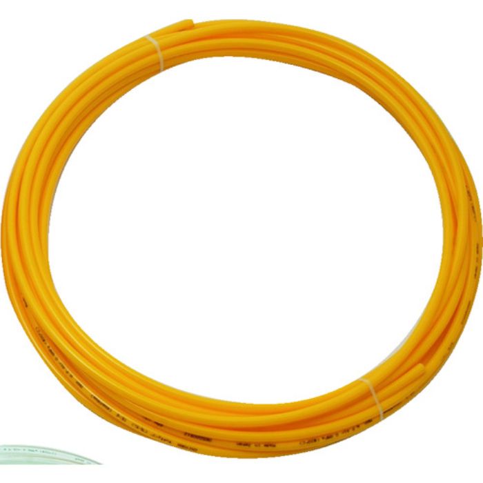 TRUSCO ポリウレタンチューブ 6X4.0mm 10m巻 イエロー(Tcode:2316749)