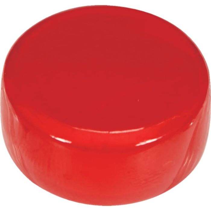 TRUSCO フェライトポリアミド磁石 Φ18 赤 1個入(Tcode:4894430)