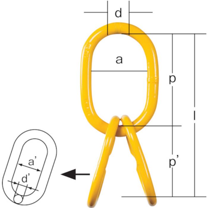 象印 マスターリンク(中間リンク付き) 2.5t(Tcode:3770915)