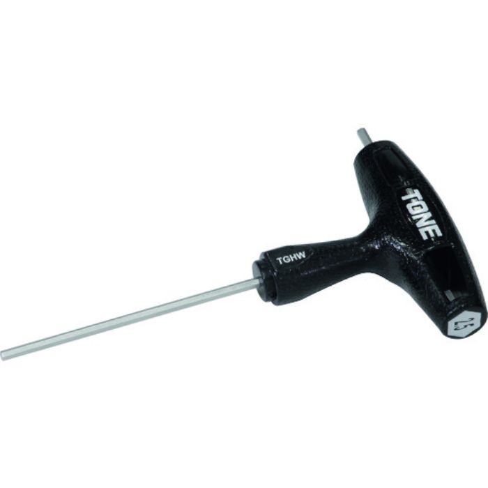 TONE 六角棒レンチ(T形) グリップヘキサゴンレンチ 対辺寸法2.5mm 全長128mm(Tcode:2178924)
