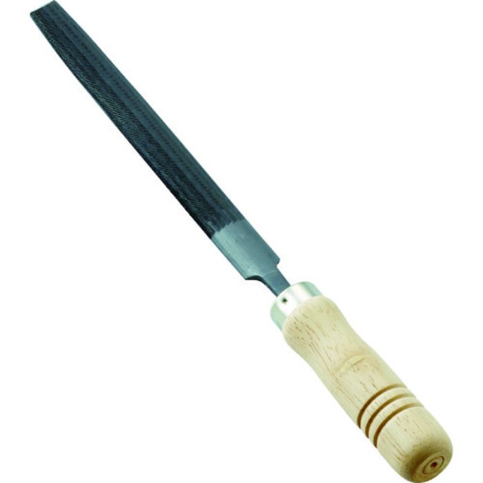 TRUSCO 鉄工用ヤスリ 木柄付 半丸 中目 刃長150(Tcode:1026230)