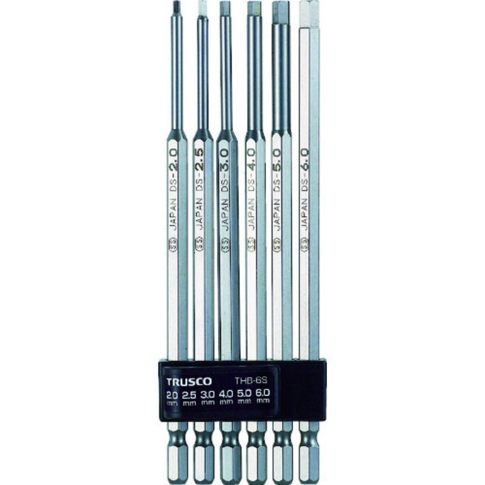 TRUSCO ロング六角ビットセット(Tcode:3523748)