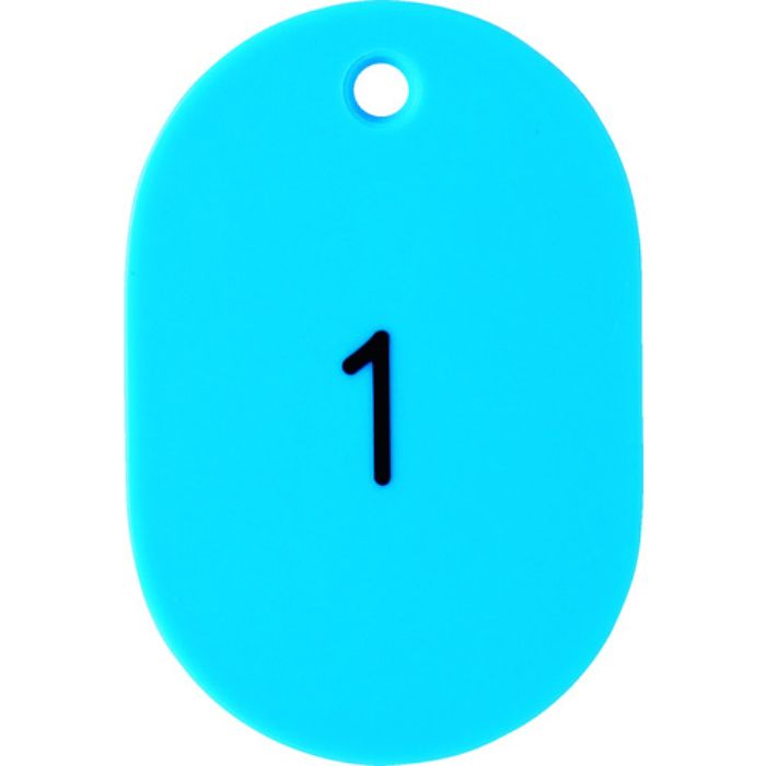 TRUSCO 番号入小判札 大 60X40 1〜25 空(Tcode:1162315)