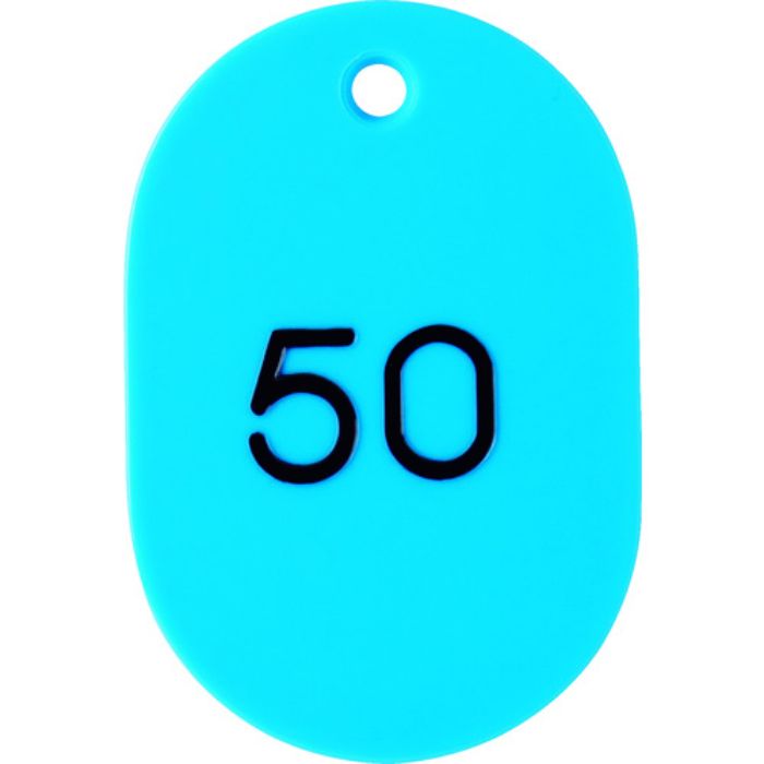 TRUSCO 番号入小判札 大 60X40 26〜50 空(Tcode:1162324)