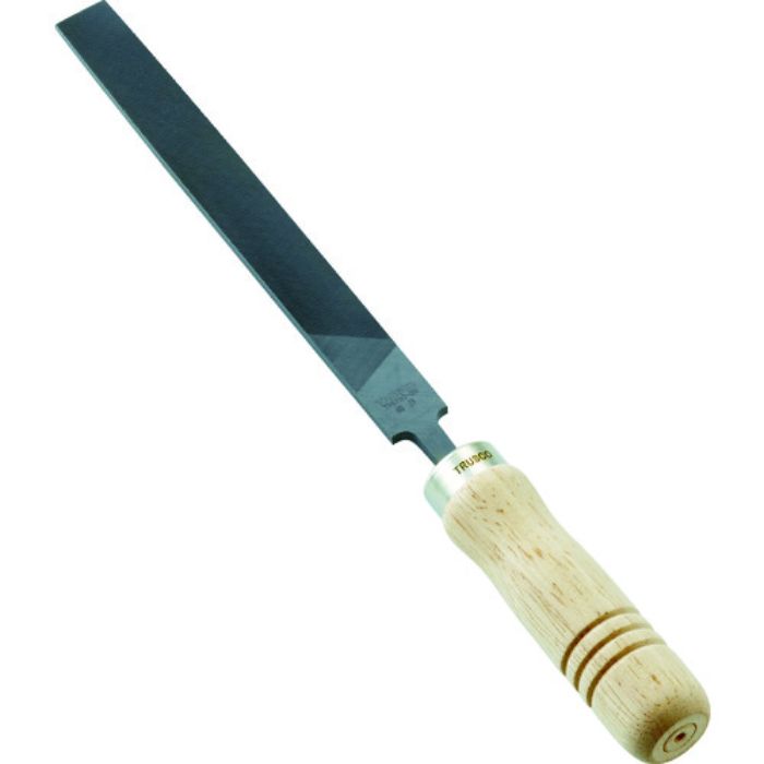 TRUSCO 鉄工用ヤスリ 木柄付 平 細目 刃長150(Tcode:1026220)