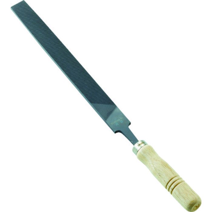 TRUSCO 鉄工用ヤスリ 木柄付 平 荒目 刃長250(Tcode:1026224)