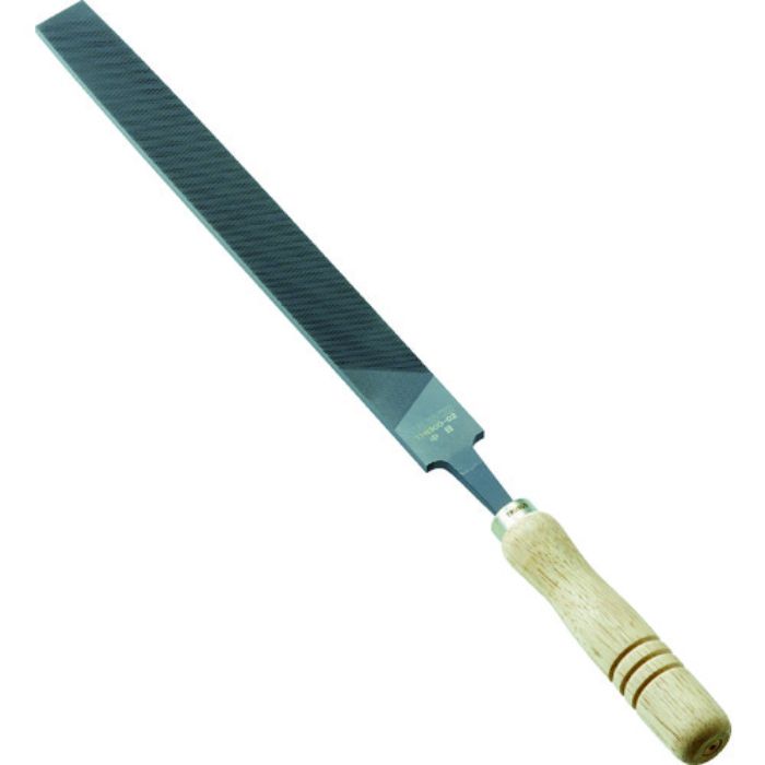 TRUSCO 鉄工用ヤスリ 木柄付 平 中目 刃長300(Tcode:1026228)