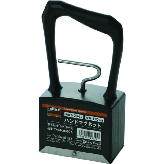 TRUSCO ハンドマグネット 吸着力29.4N 87X51X170(Tcode:2064685)