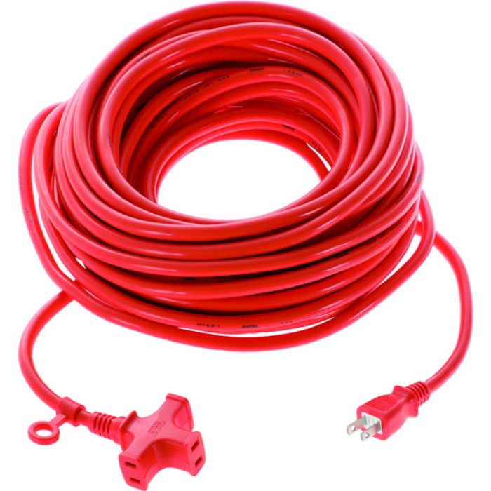 TRUSCO 3個口ソフトタイプ延長コード 20m オレンジ(Tcode:2064691)