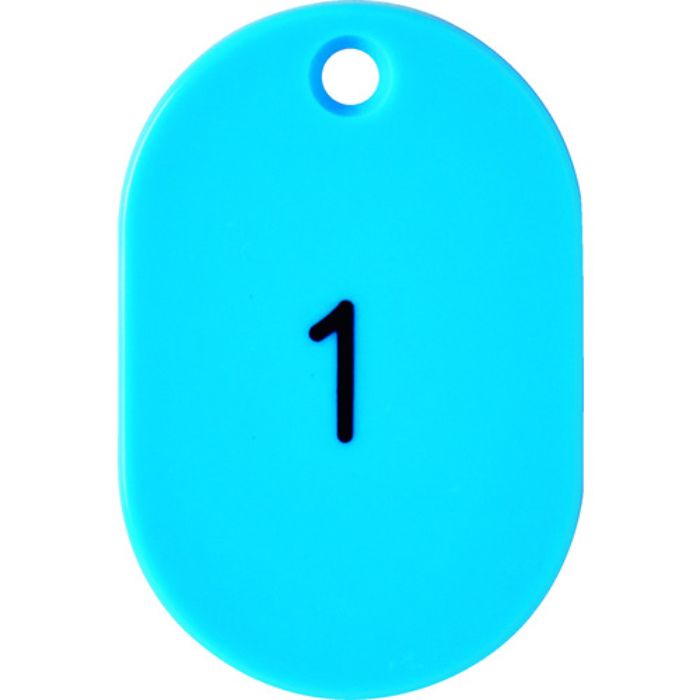 TRUSCO 番号入小判札 小 45X30 1〜25 空(Tcode:1162341)