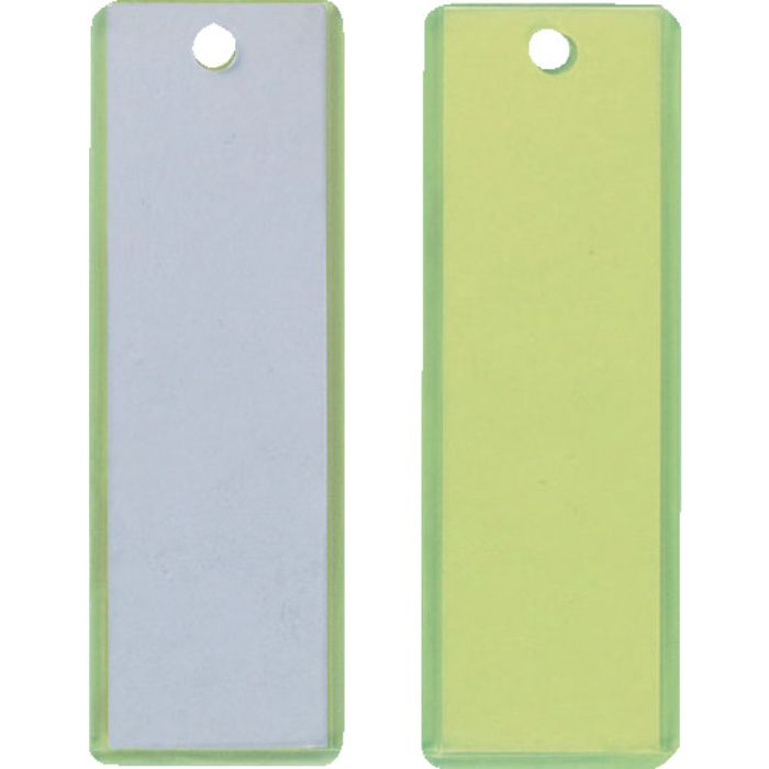 TRUSCO 掛名札 3x90x28mm 蛍光イエロー/クリア(Tcode:2626338)