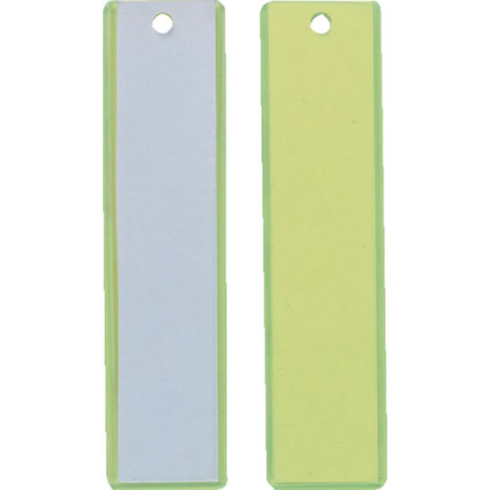 TRUSCO 掛名札 3x120x30mm  蛍光イエロー/クリア(Tcode:2626339)