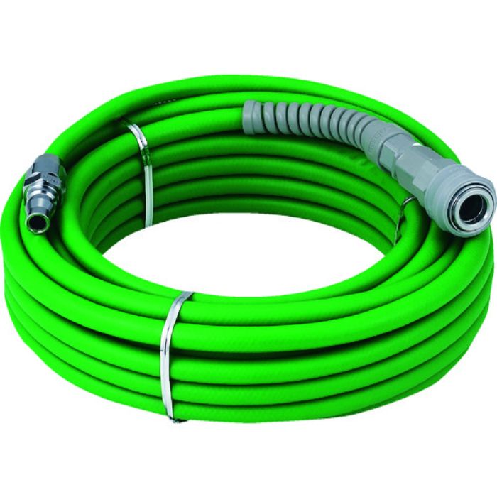 TRUSCO 軽量やわらかホース 6.5×10.0 10m 緑(オレンジライン)(Tcode:2985918)