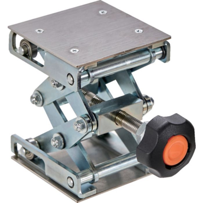 TRUSCO ラボジャッキ ノブタイプ 200×200×75〜245(Tcode:2601766)