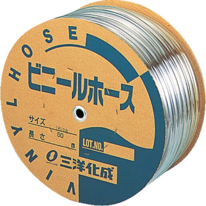 サンヨー 透明ホース15×18 50mドラム巻(Tcode:1477587)